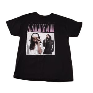 Aaliyah R&B Band Tour T Shirt Mens Size Large Black New - TikTok Viral